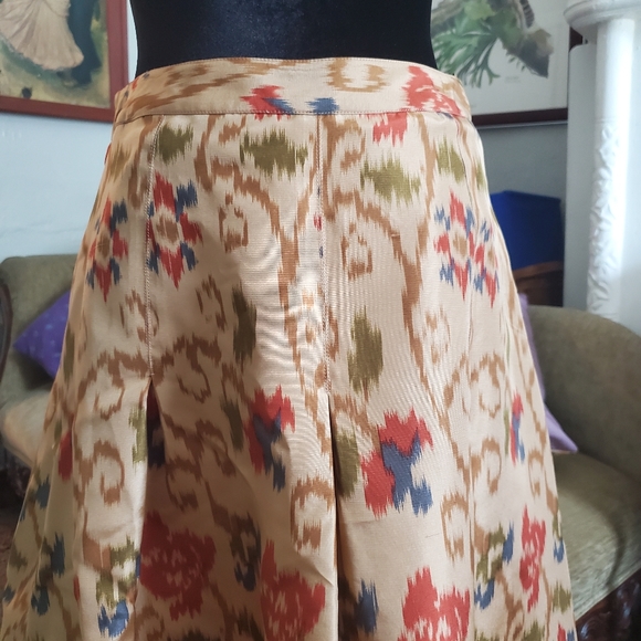 J. Jill Pleated Silk Skirt 6 Petite NWOT - Picture 3 of 10